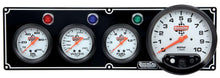 Cargar imagen en el visor de la galería, Quickcar Racing 3-1 Gauge Panel OP/WT/FP w/5in Tach Black