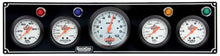 Cargar imagen en el visor de la galería, Quickcar Racing 3-1 Gauge Panel OP/WT/OP /FP w/3-3/8in Tach Black