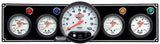 Quickcar Racing 3-1 Gauge Panel OP/WT/OP /FP w/5in Tach Black