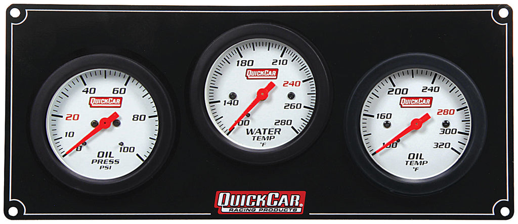 Quickcar Racing 3 Gauge Extreme Panel OP/WT/OT