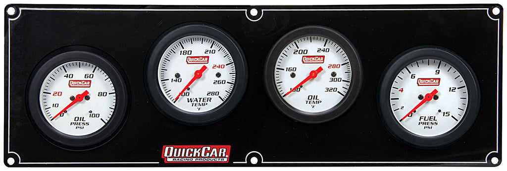 Quickcar Racing 4 Gauge Extreme Panel OP/WT/OT/FP