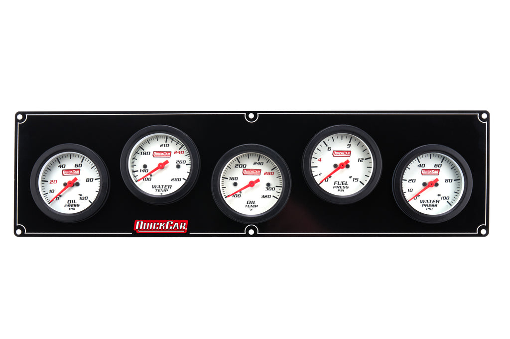 Quickcar Racing 5 Gauge Extreme Panel OP/WT/OT/FP/WP