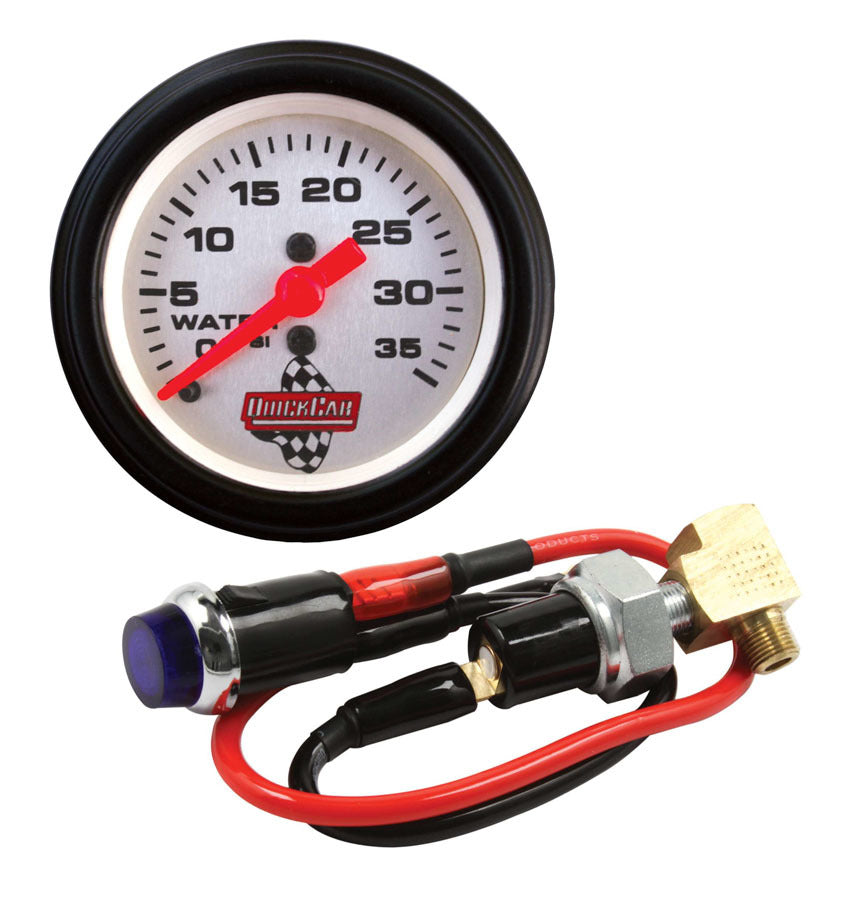 Quickcar Racing Water Pressure Kit with Gauge