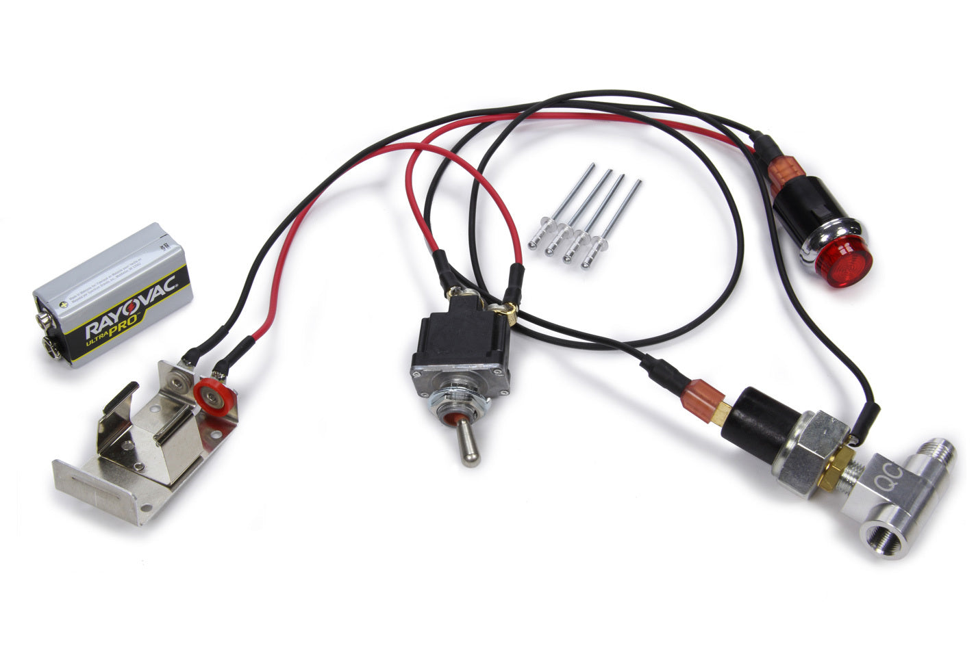 Quickcar Racing Oil Pressure Warning Kit Deluxe