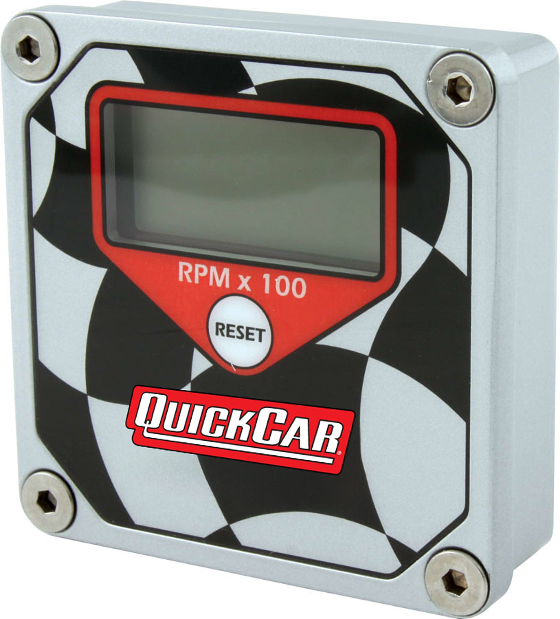 Quickcar Racing LCD Tachometer Checkered Flag Face