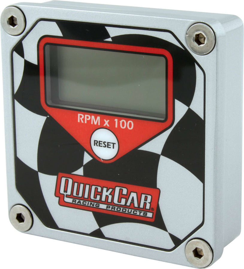 Quickcar Racing LCD Tachometer Checkered Flag Face