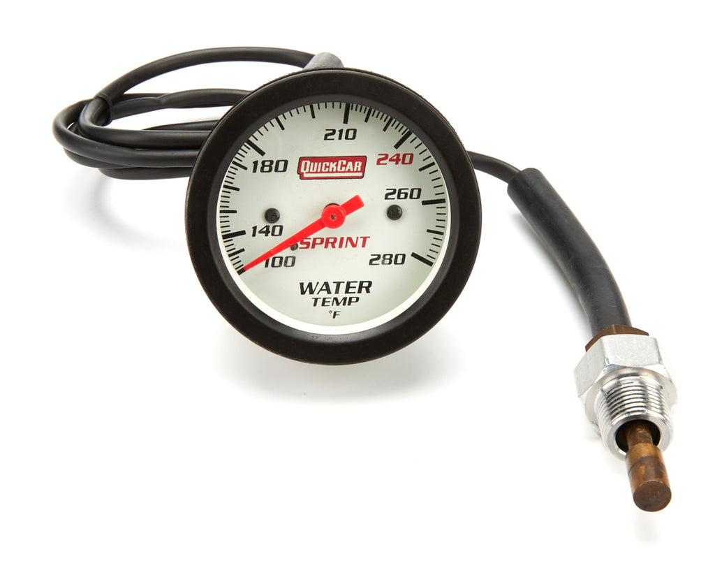 Quickcar Racing Water Temp Gauge- Sprint