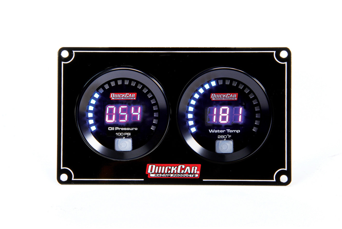 Quickcar Racing Digital 2-Gauge Panel OP/WT