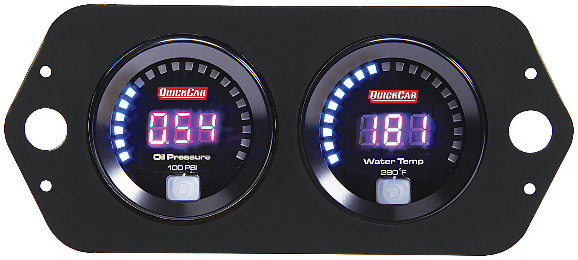 Quickcar Racing Digital 2-Gauge Panel Open Wheel OP/WT