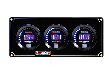 Quickcar Racing Digital 3-Gauge Panel OP/WT/FP