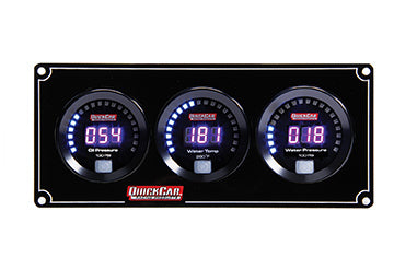 Quickcar Racing Digital 3-Gauge Panel OP/WT/WP