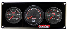 Load image into Gallery viewer, Quickcar Racing Redline 2-1 Gauge Panel OP/WT w/Recall Tach