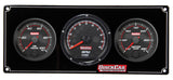 Quickcar Racing Redline 2-1 Gauge Panel OP/WT w/Recall Tach