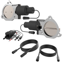 Load image into Gallery viewer, QTP Dual 3.5in Electric Exha ust Cutout Valves