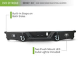 RBDR2-03 10-21 RAM 2500/3500 REAR BUMPER WITH CORNER FOOTSTEPS AND LED LIGHTS