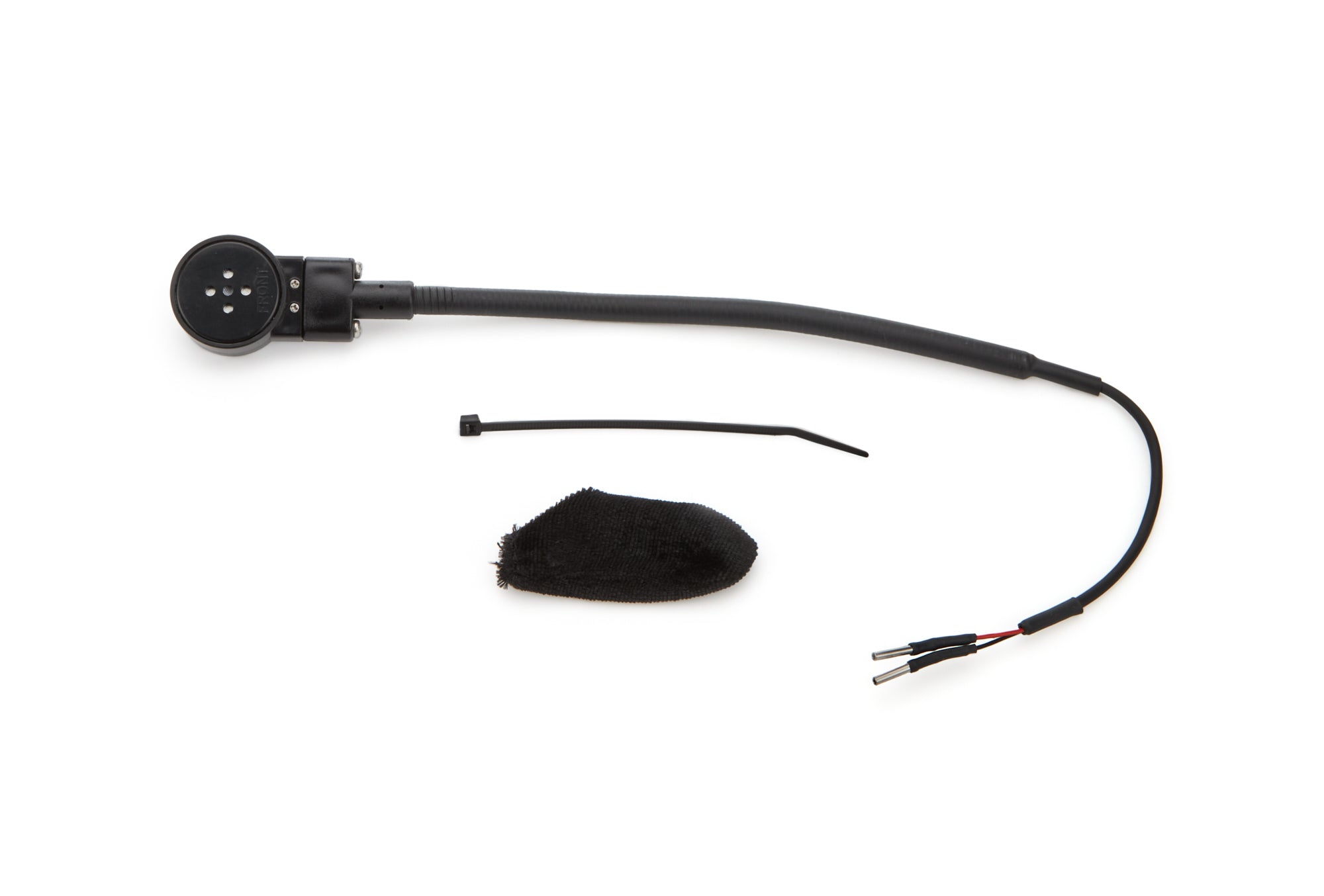 Racing Electronics Standard Flex Helmet Mic Kit with Wire Ends — Universal Fit