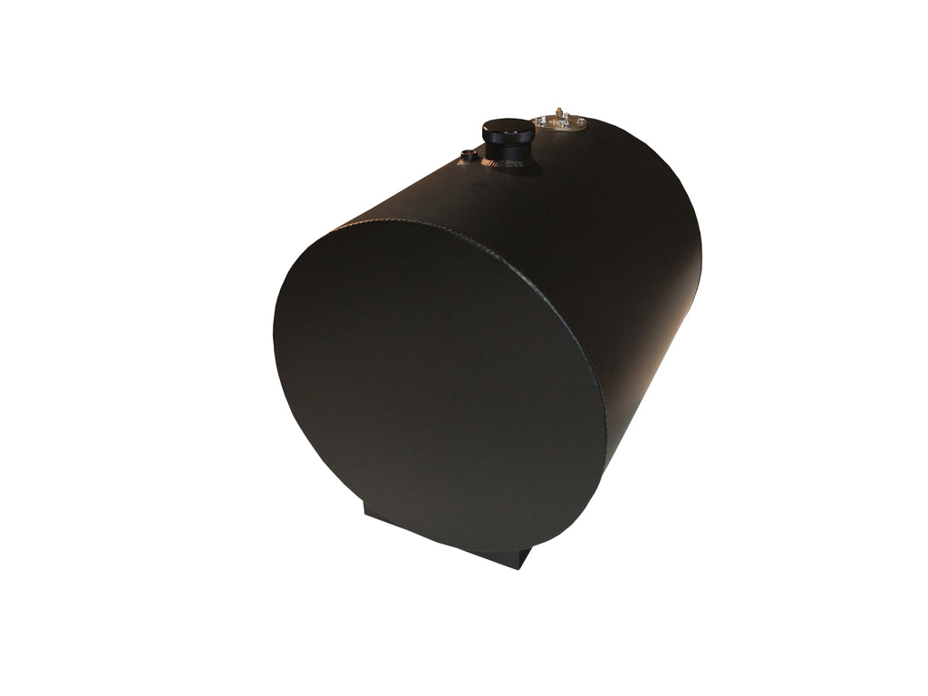 RCI Fuel Tank 12gal Aluminum Round Street Rod Black