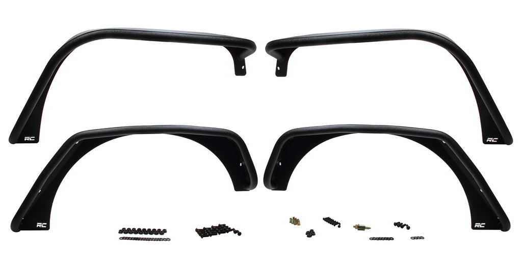 Rough Country 07-18 Jeep Wrangler JK F ront & Rear Fender Flare