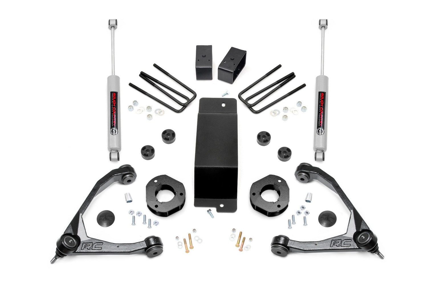 Kit de elevación Rough Country de 3,5 pulgadas | Aluminio/acero fundido | Chevy/GMC 1500 (07-16)