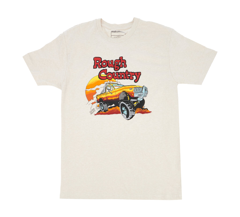 Camiseta Rough Country Rough Country | Retro | Crema | LG