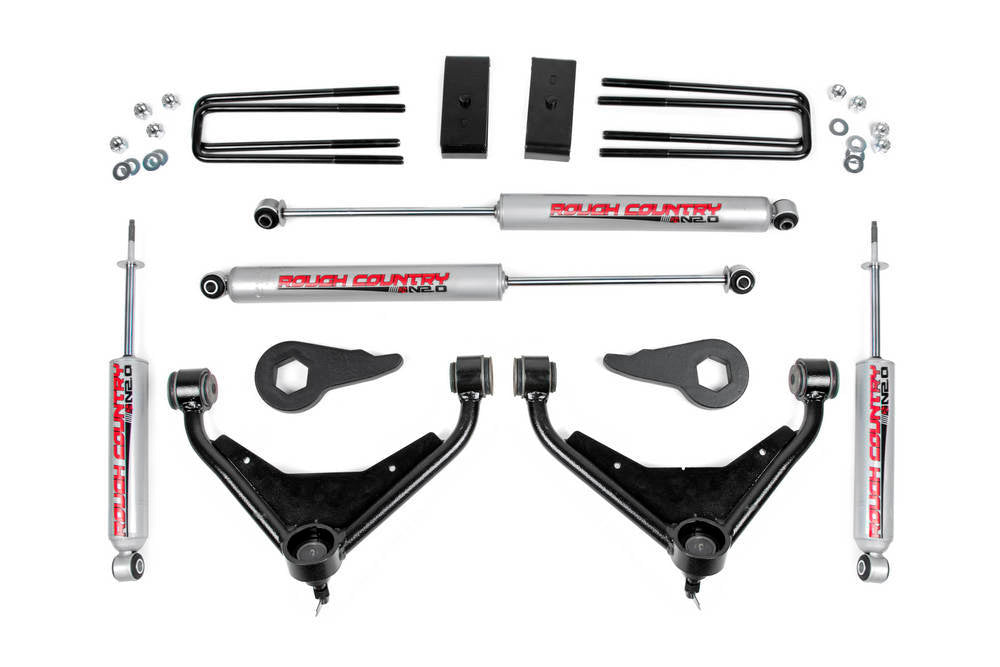 Rough Country 01-10 GM P/U 2500 3in Suspension Lift Kit