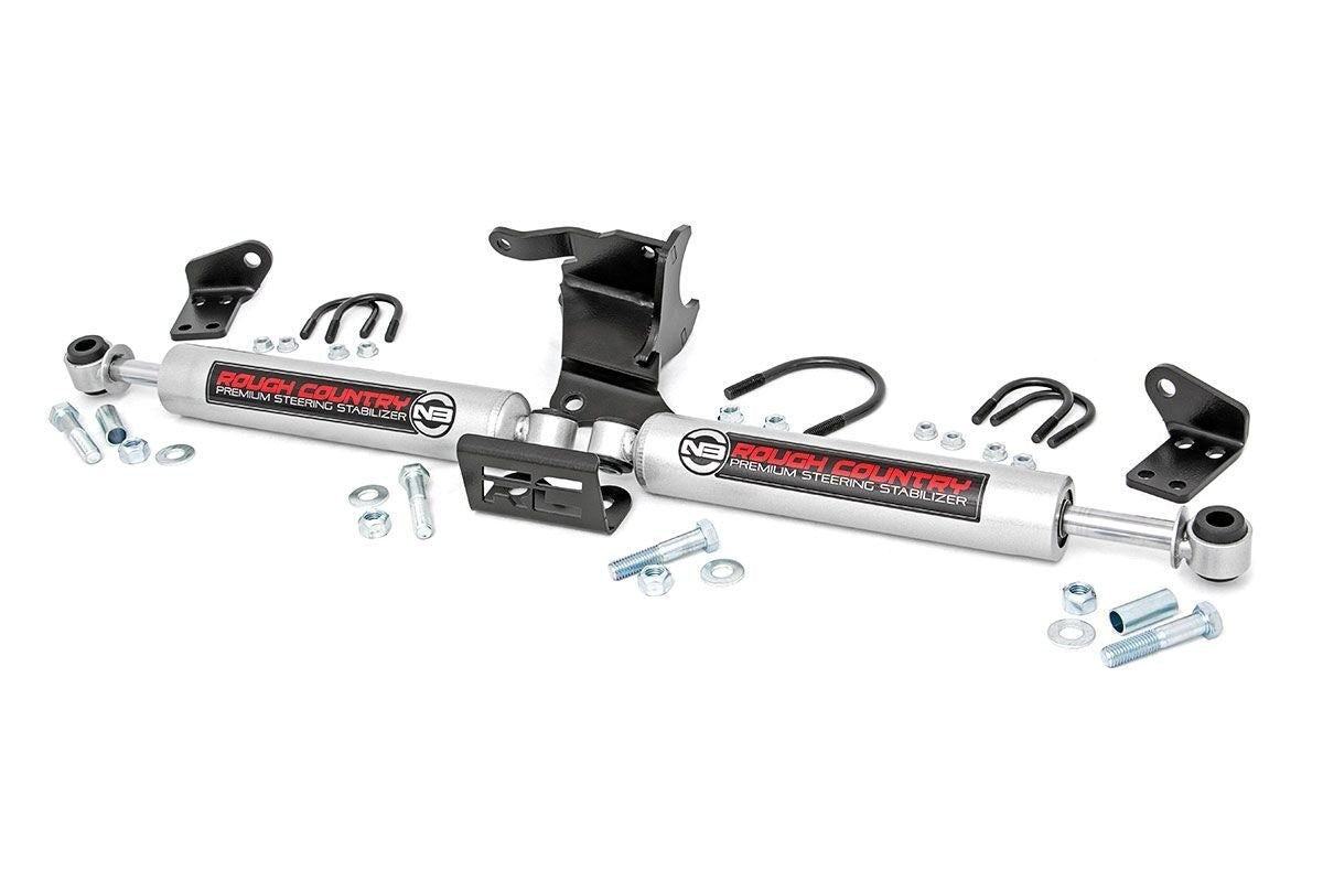 Rough Country 18-   Jeep JL N3 Dual Steering Stabilizer
