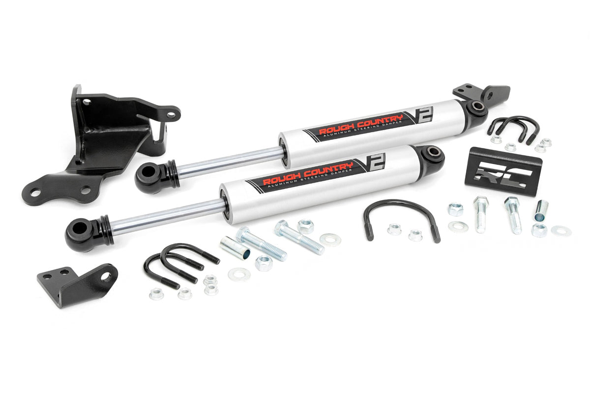 Rough Country 18-   Jeep Wrangler JL Dual Steering Stabilizer