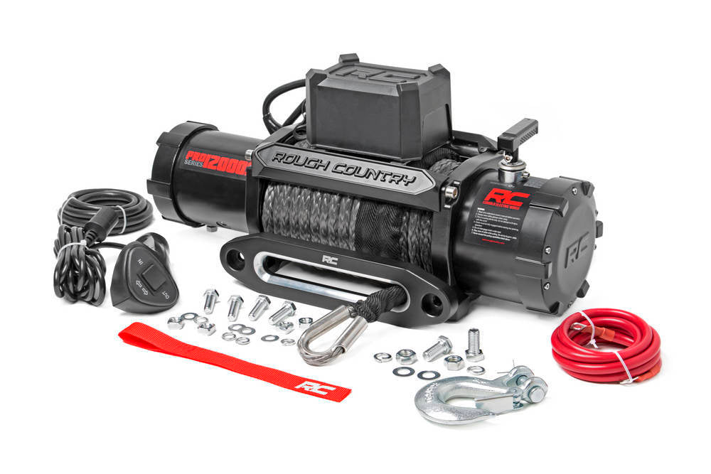 Rough Country 12000 Lb Winch Synthetic Rope