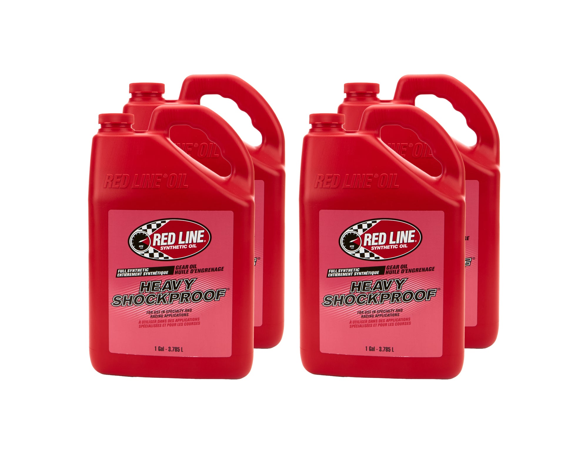Red Line Oil Heavy ShockProof Gear Oil Case 4 x 1 Gallon