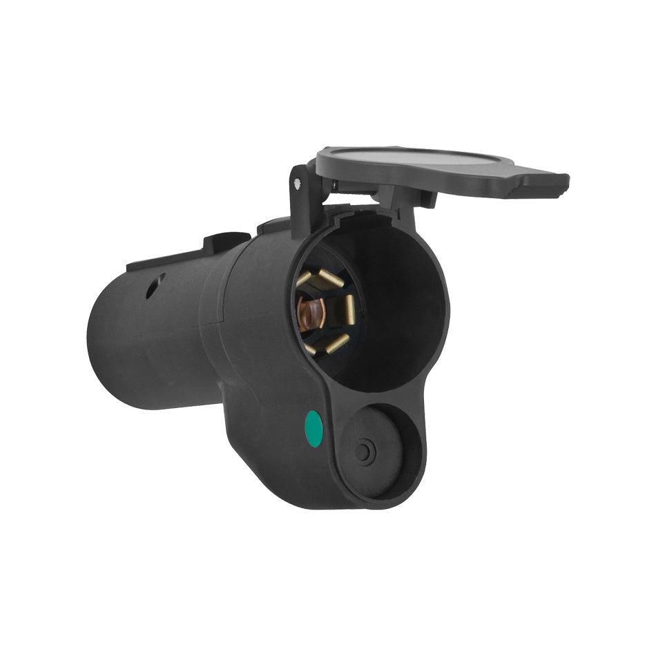 REESE 7-Way Flat Pin to 7-Flat Pin Adapter w/LED Lamp