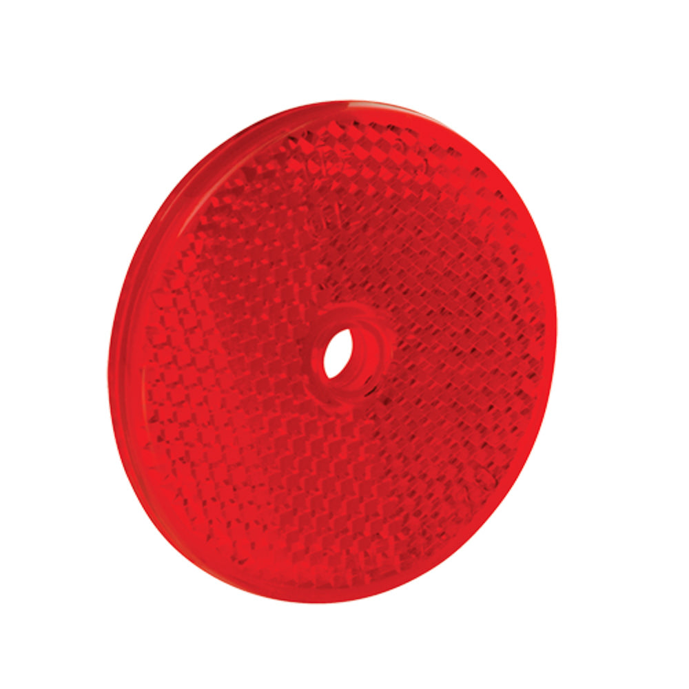 REESE Round 2-3/16in Red Refle ctor w/Center Mounting H