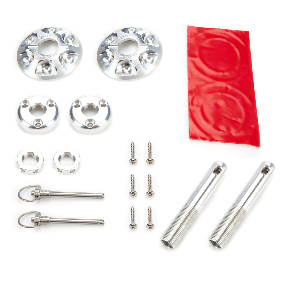 Ringbrothers Universal Round Hood Pin Kit Natual Finish