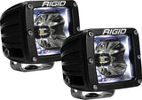 RIGID Industries Radiance Pod With White Backlight, Surface Mount, Black Housing, Pair