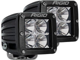 RIGID Industries D-Series PRO LED Light, Flood Optic, Surface Mount, Pair