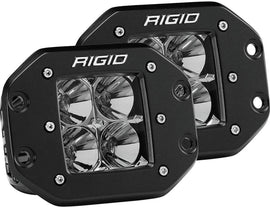 RIGID Industries LED Light Pair D-Series Pro Flood Pattern