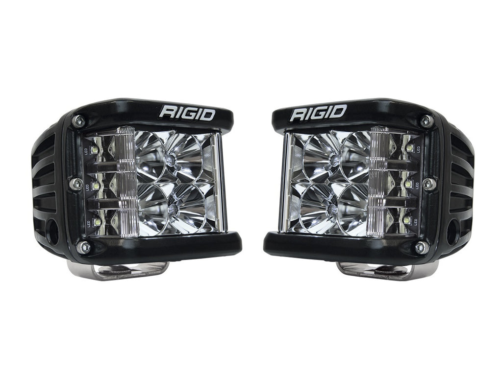 RIGID Industries D-SS PRO Side Shooter, Flood Optic, Surface Mount, Black Housing, Pair