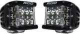 RIGID Industries D-SS PRO Side Shooter, Driving Optic, Surface Mount, Black Housing, Pair