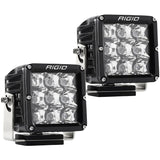 RIGID Industries D-XL PRO LED Light, Spot Optic, Surface Mount, Black Housing, Pair