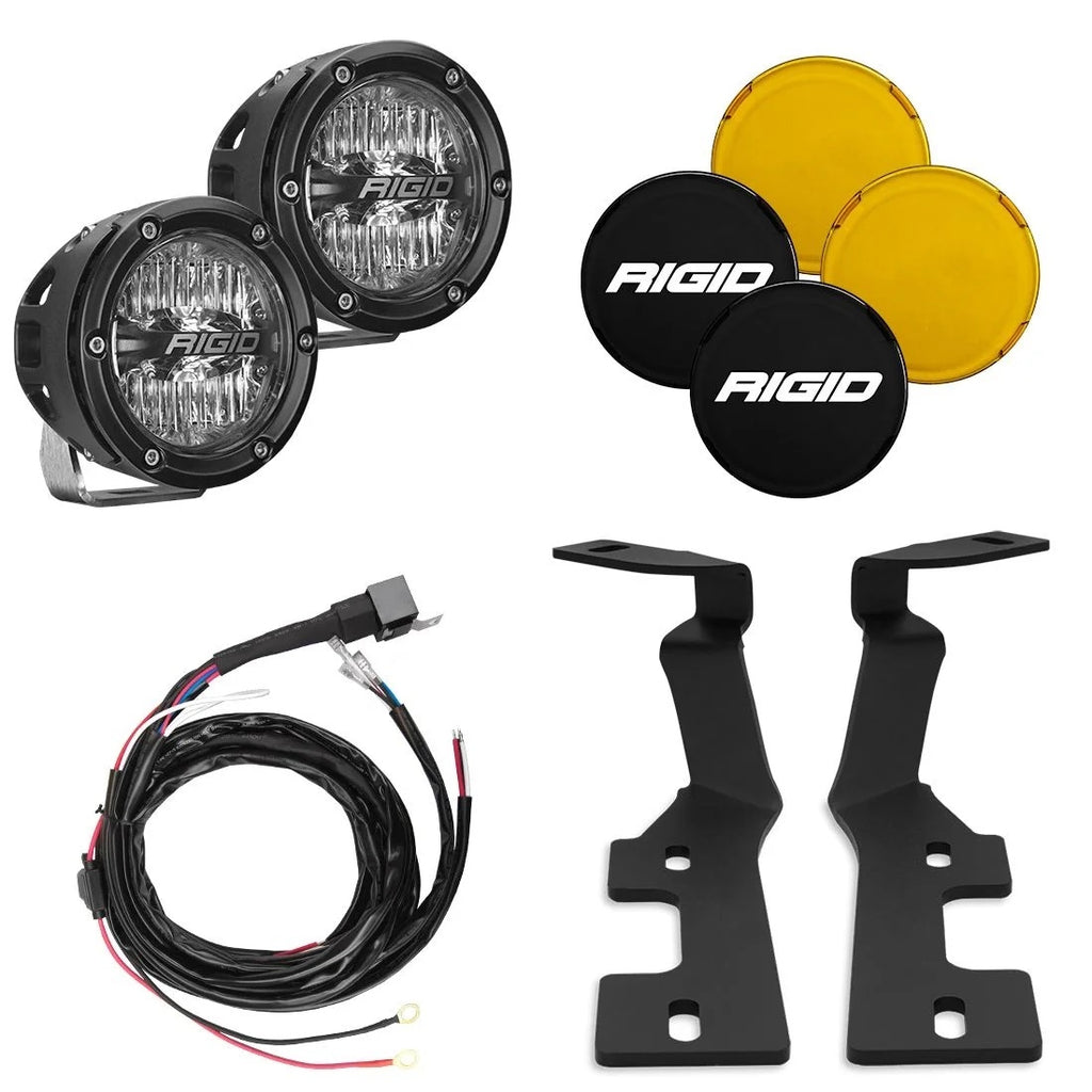 RIGID Industries 2019+ Dodge RAM 1500 and 2019+ TRX A-Pillar 4in 360-Series LED Light Kit