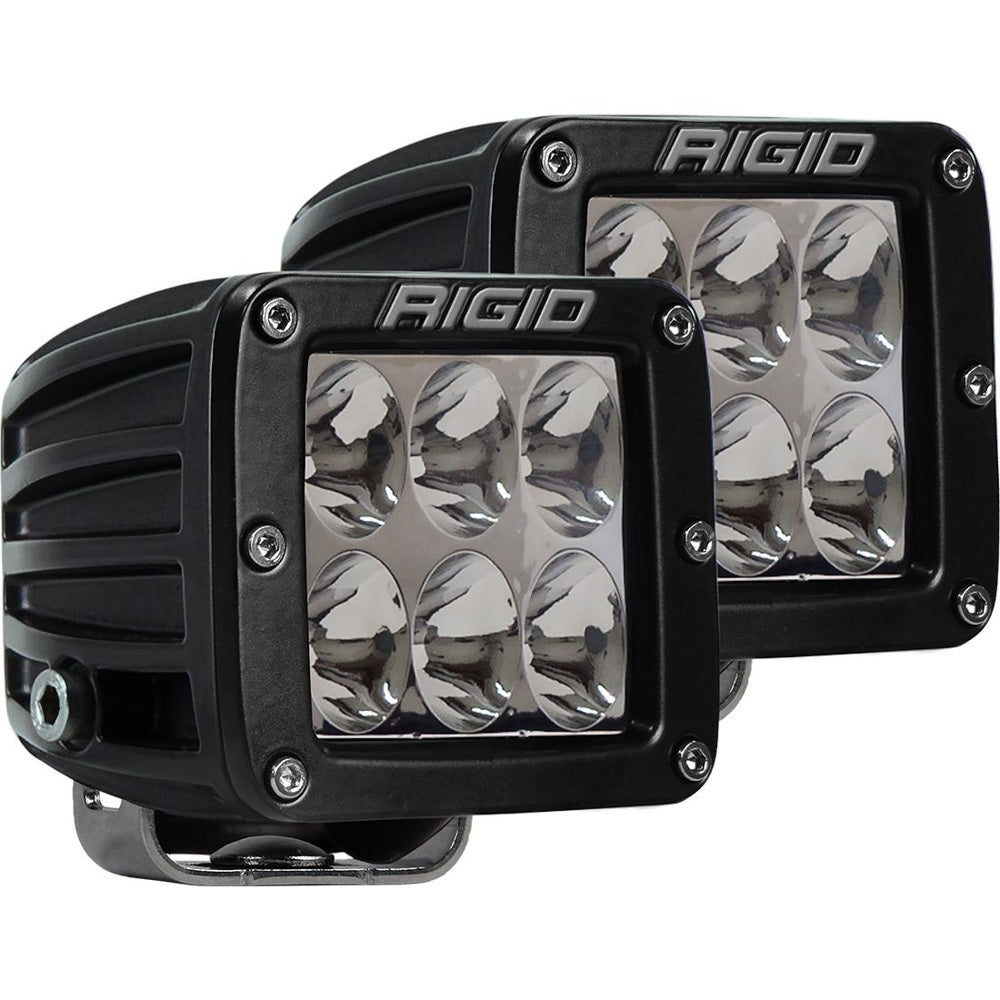 RIGID Industries D-Series PRO LED Light, Driving Optic, Surface Mount, Black Housing, Pair