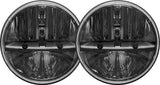 RIGID Industries 7 Inch Round Headlight Kit With PWM Anti-Flicker Adaptor, Pair