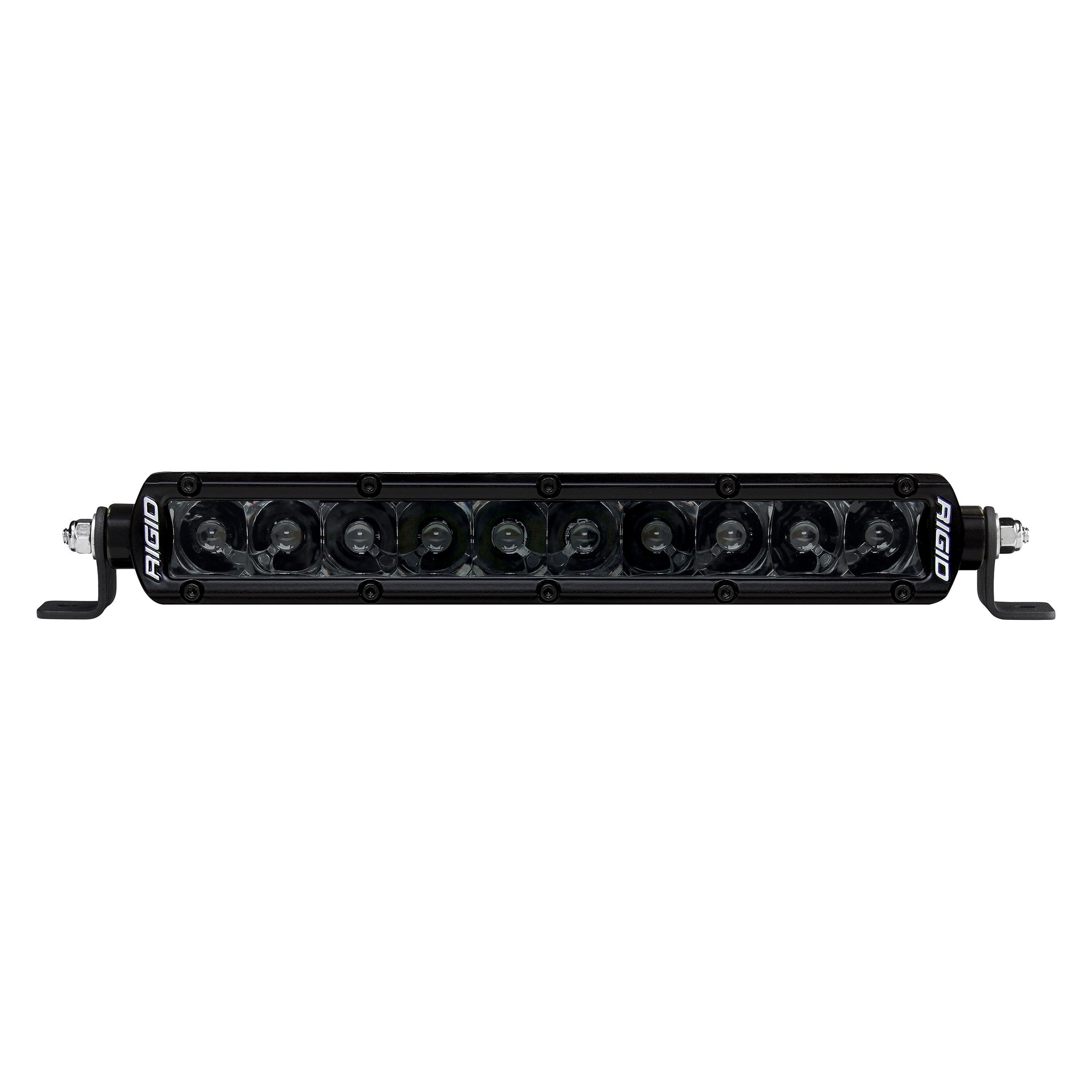 RIGID Industries LED Light Each 10in SR Series Spot  Midnight