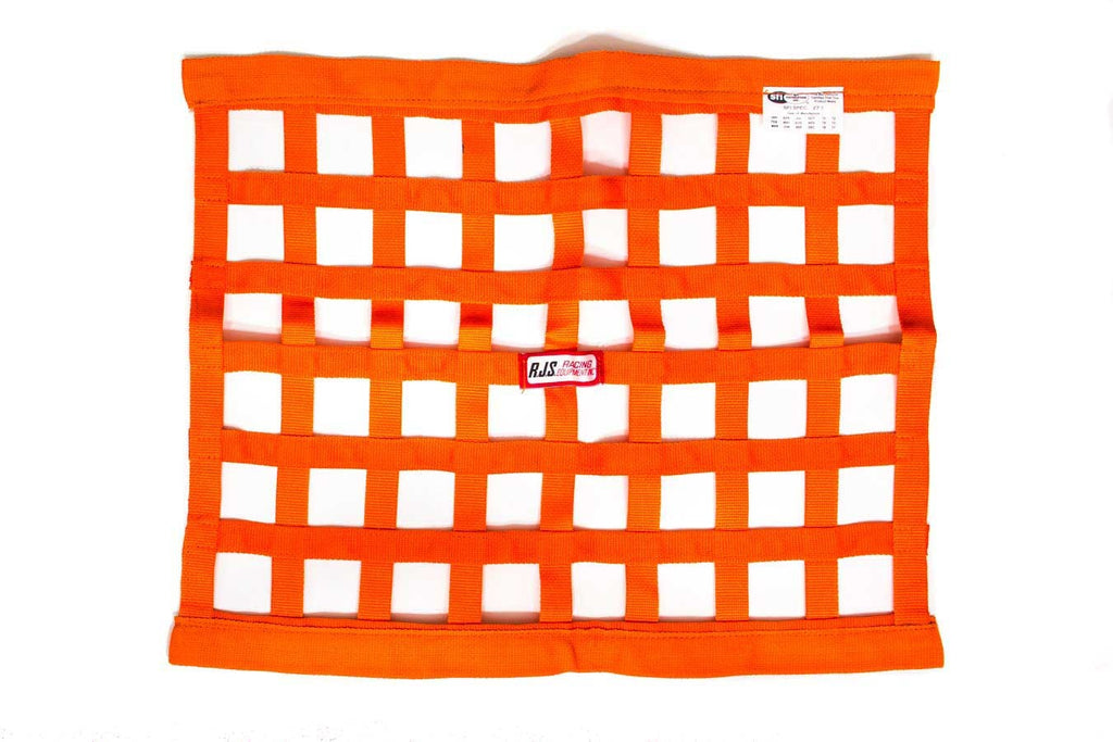 RJS Orange Ribbon Window Net 18x24