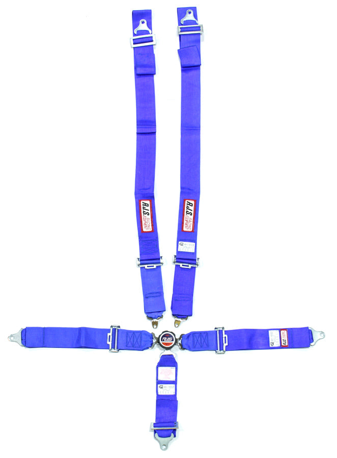 RJS 5pt Harness System Q/R Blue Ind Wrap 3in Sub