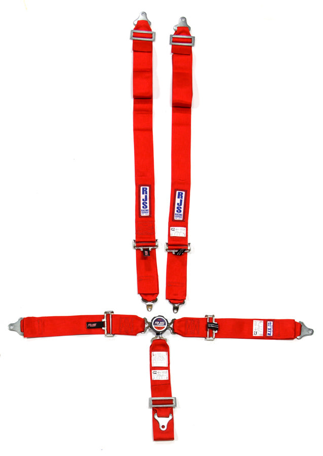 RJS 5 PT Harness System Q/R Red Ind Wrap 3in Sub