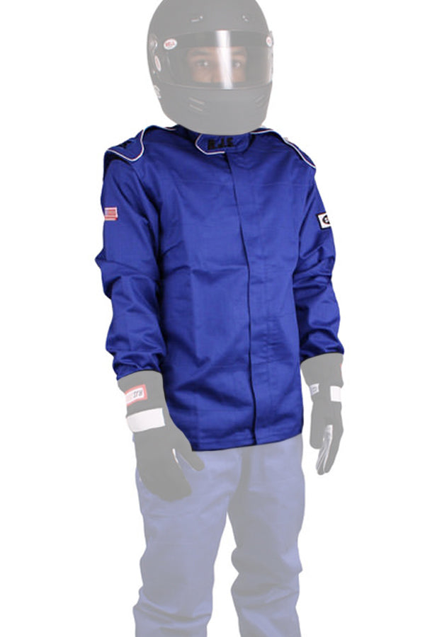 RJS Jacket Blue Large SFI-1 FR Cotton