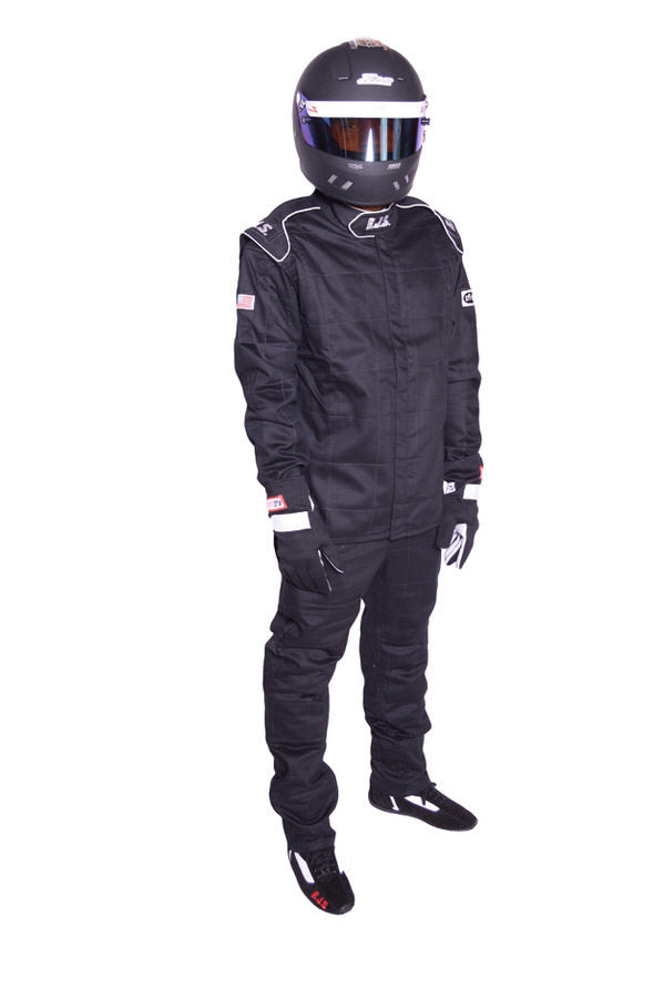 RJS Pants Black Small SFI-3-2A/5 FR Cotton