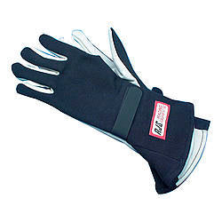 RJS Gloves Nomex D/L LG Black SFI-5