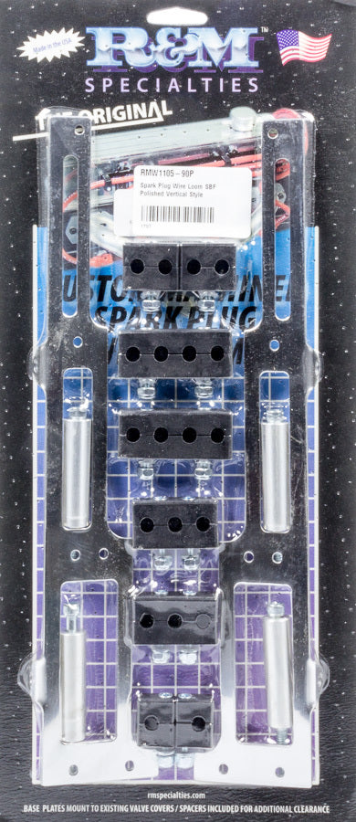 R and M Specialties Spark Plug Wire Loom SBF Polished
