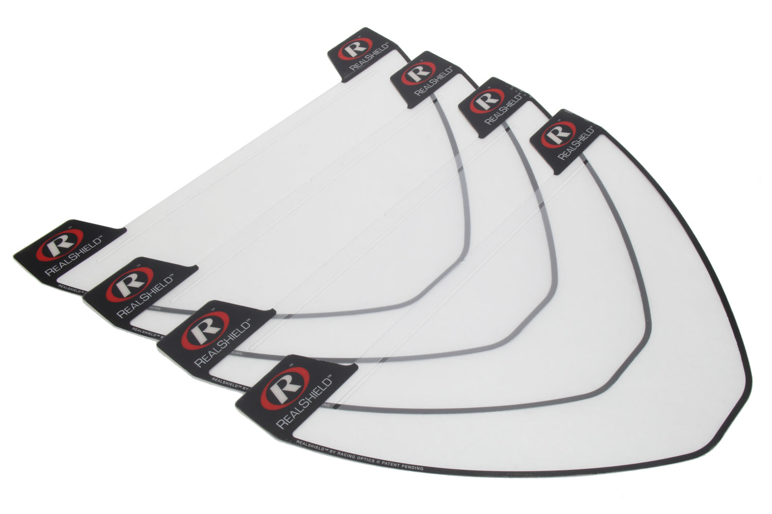 Racing Optics RealShield Hat Face Shield 4pk ANSI Cert